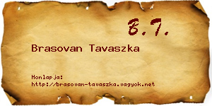 Brasovan Tavaszka névjegykártya